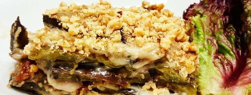 millefoglie di melanzane e peperoni