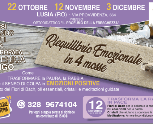 riequilibrio emozionale la rabbia